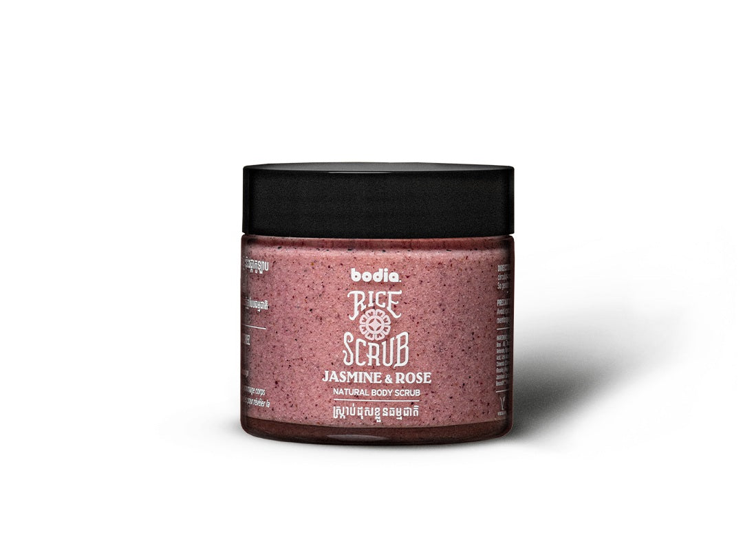 bodia. Natural Body Srcub - Jasmine & Rose 120G